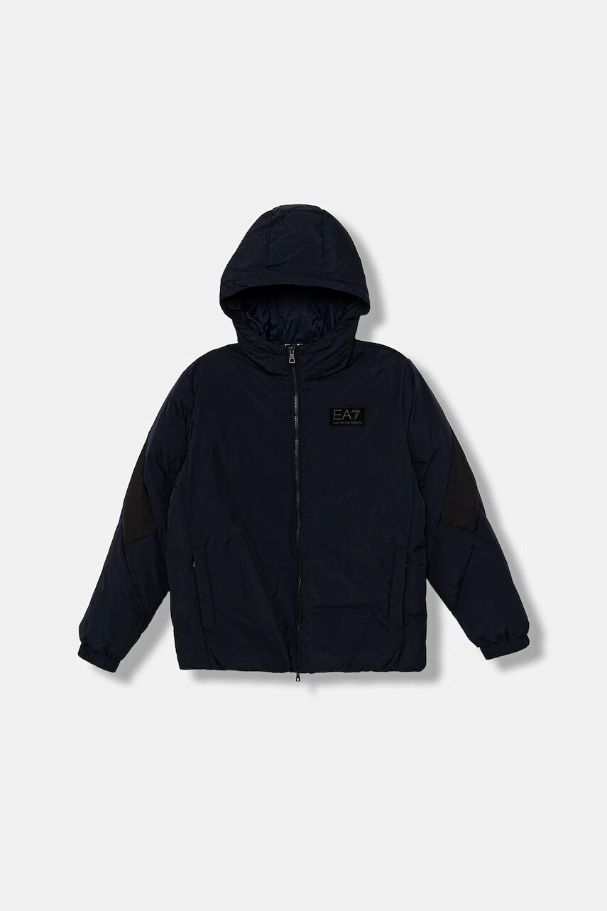 Detská bunda EA7 Emporio Armani tmavomodrá farba, 7B000233 AF15951