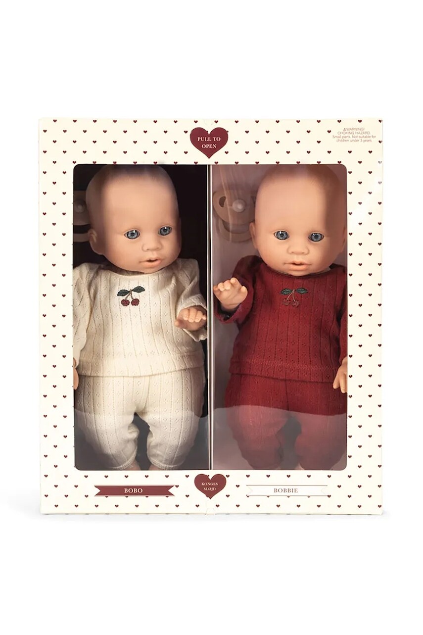 Bábika Konges Sløjd BOBO AND BOBBIE BABY DOLLS 2-pak KS104235