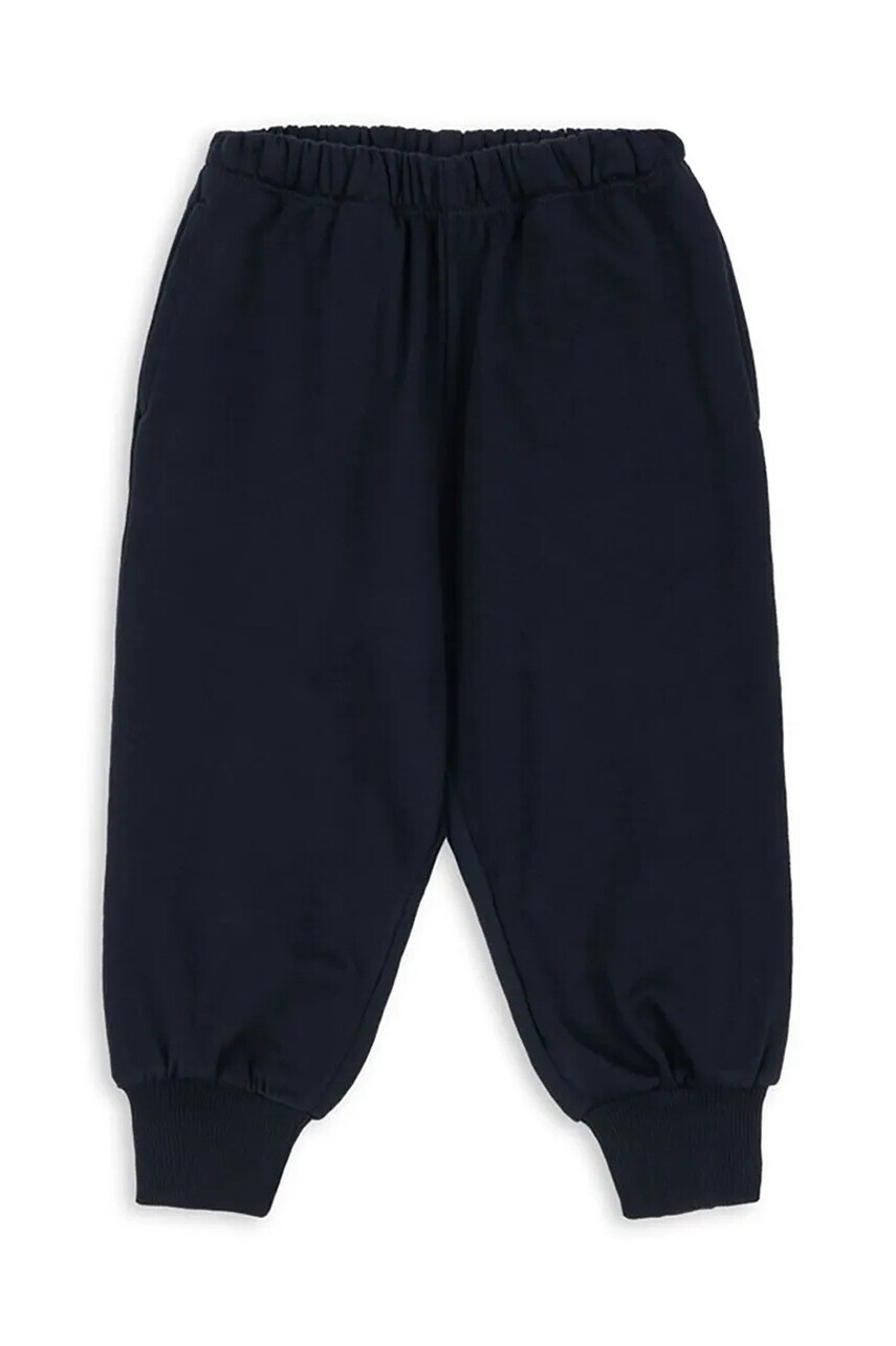 Detské bavlnené tepláky Konges Sløjd LOUPY LOU SWEAT PANTS OCS tmavomodrá farba, jednofarebné, KS104349
