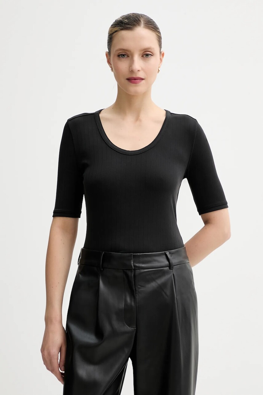 Tričko Calvin Klein dámske, čierna farba, LV044D213G