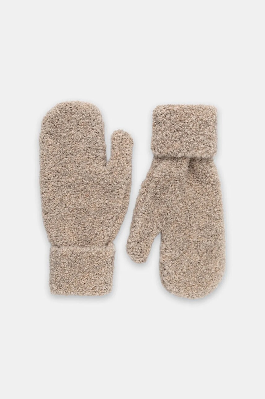 Rukavice s prímesou vlny Marc O'Polo béžová farba, 510608704023