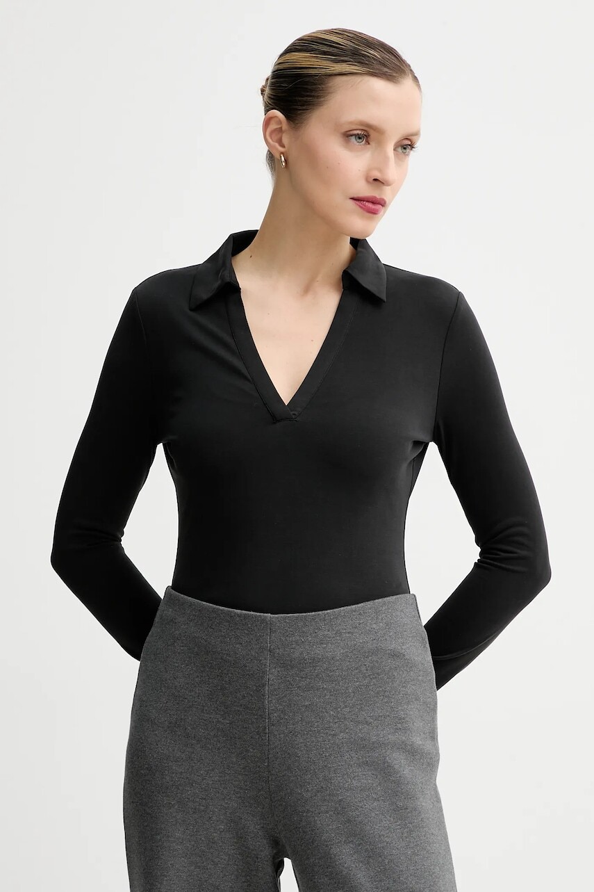 Tričko s dlhým rukávom Guess CALLIDA čierna farba, W5BP31 KCSZ2