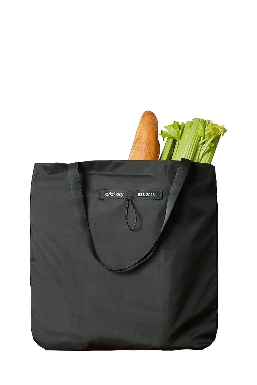 Nákupná taška Orbitkey čierna farba