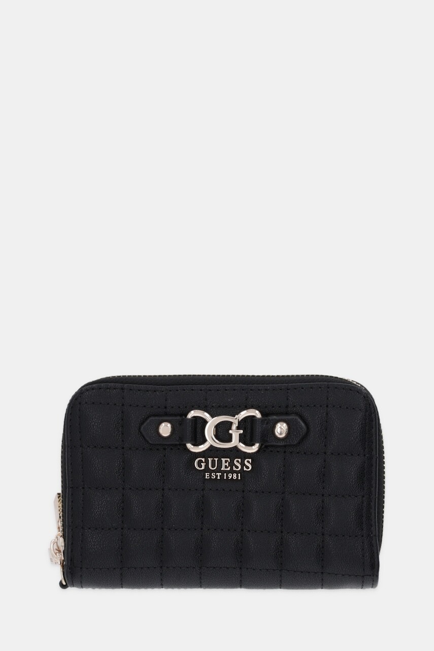 Peňaženka Guess NADIRA dámska, čierna farba, SWQG84 24164
