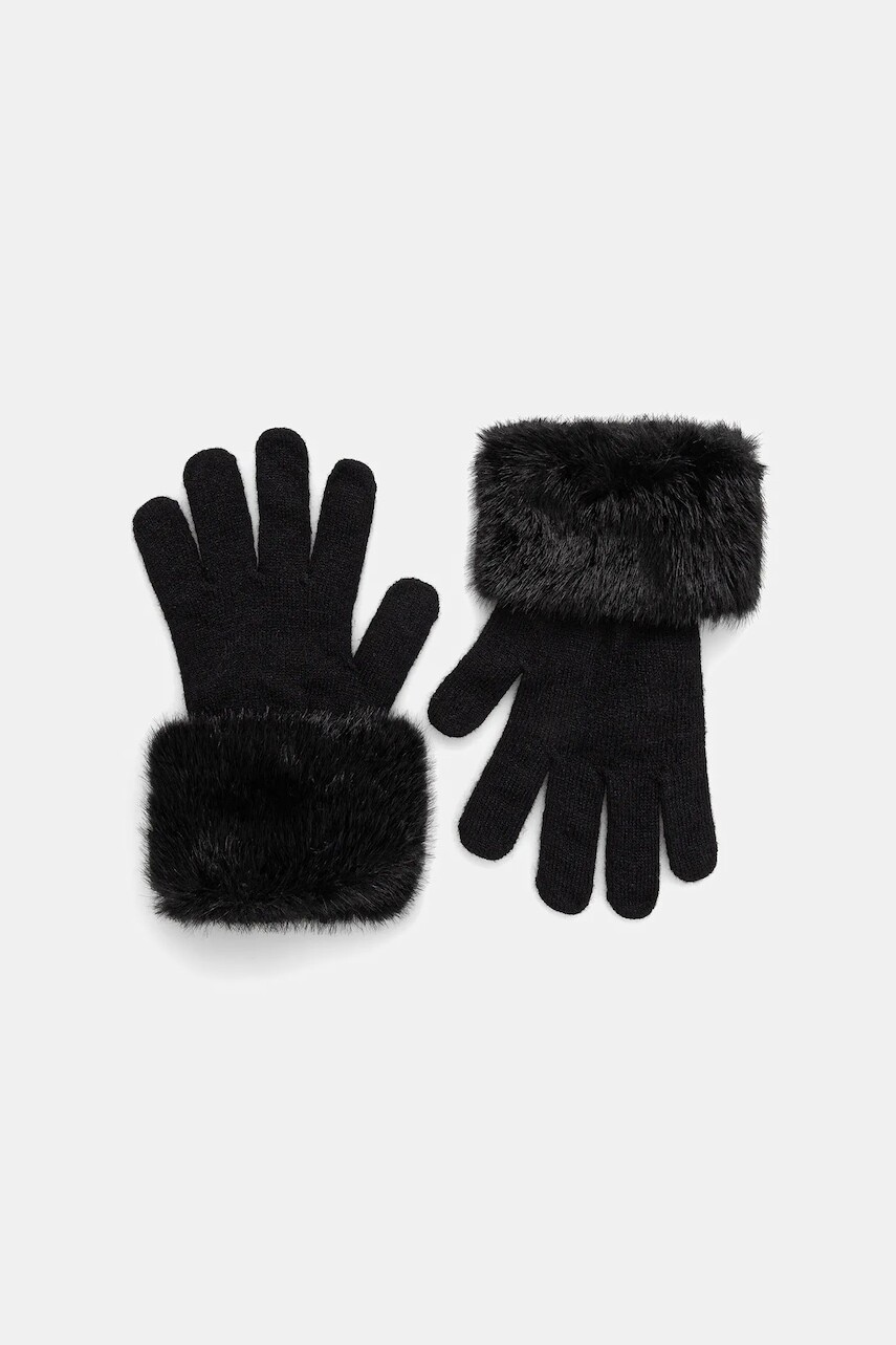 Rukavice Guess SHAIDA čierna farba, AW5410 POL02