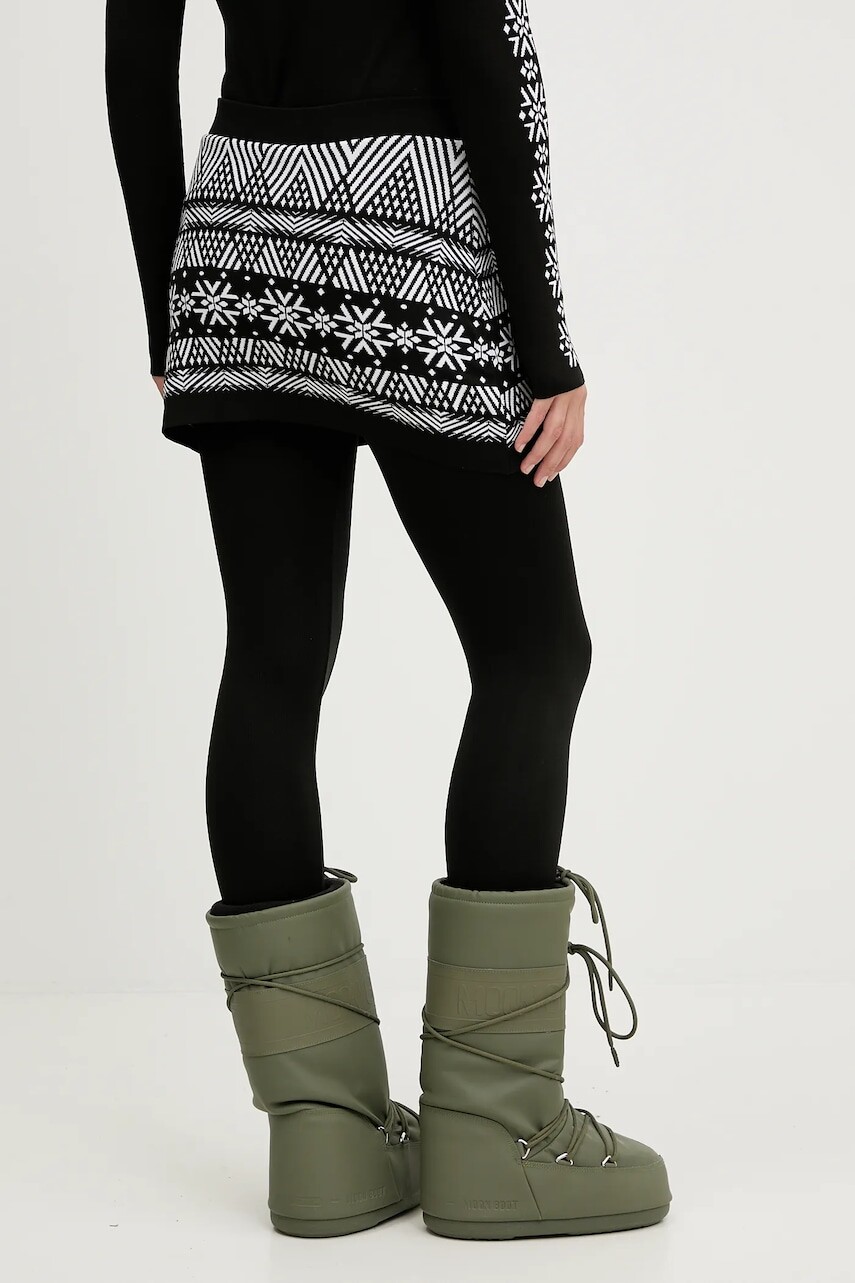 Športové legíny Newland LADY SKIRT LEGGINGS čierna farba, vzorované, N46722.108