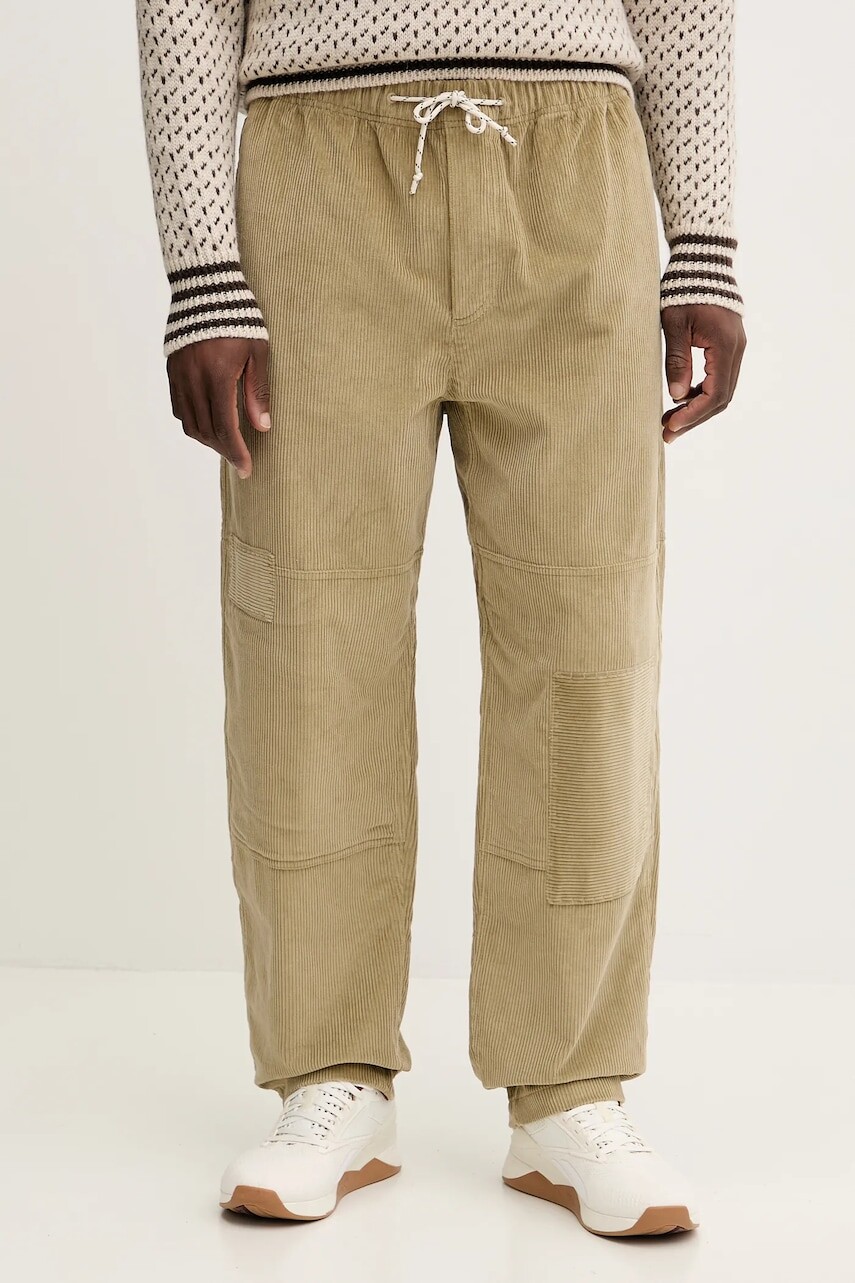 Nohavice Mammut Mammut x Cabourn Direttissima zelená farba, rovný strih, vysoký pás, 1022.02830