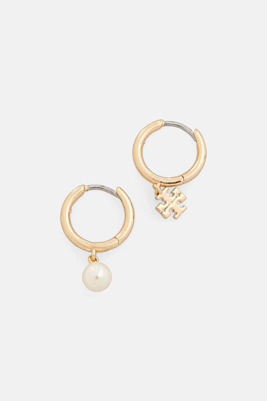 Pozlátené náušnice Tory Burch Kira Mismatched 176768-782