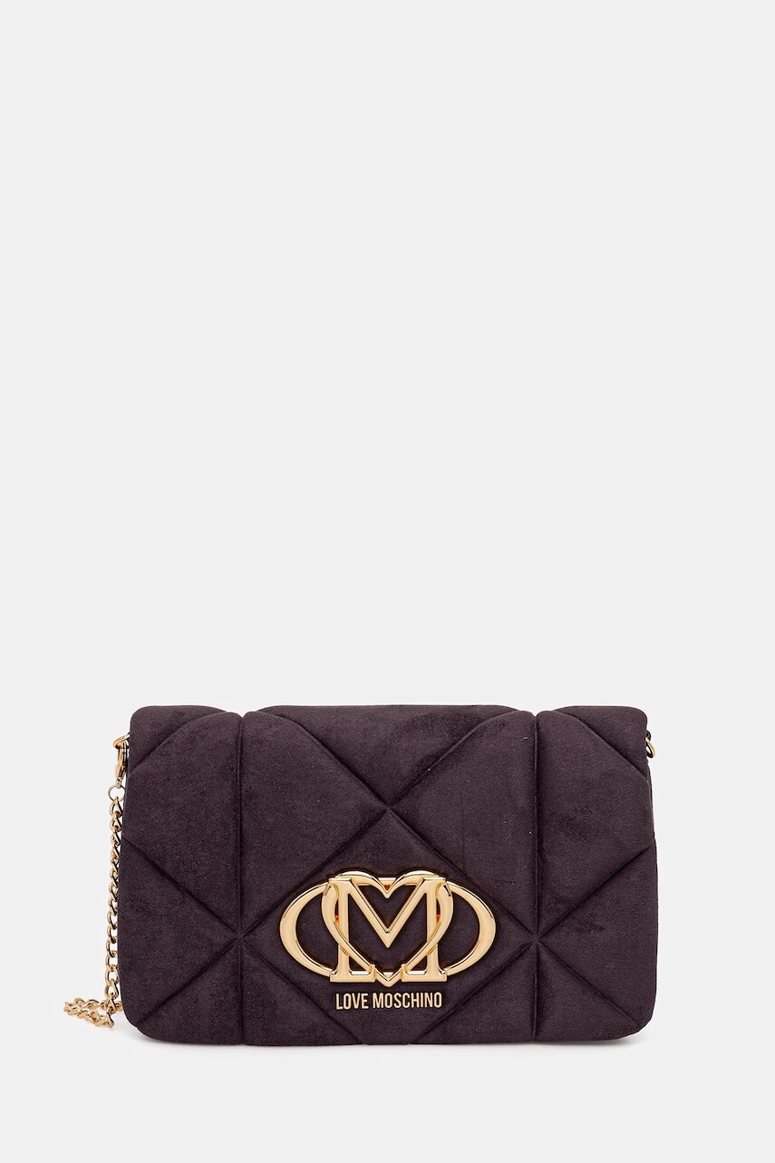 Kabelka Love Moschino fialová farba, JC4043PP0NKE0650