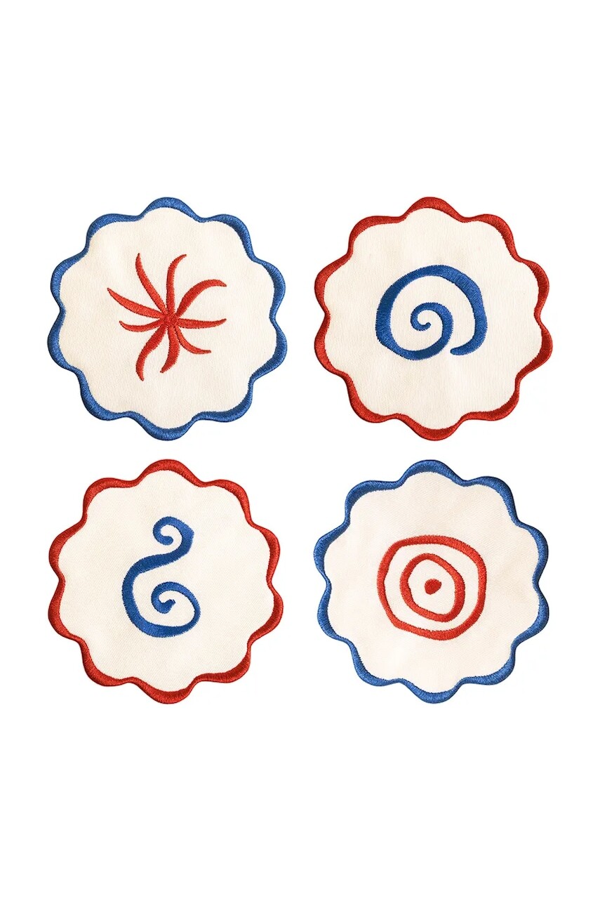 Sada podložiek pod poháre Octaevo Amalfi 13 x 13 cm 4-pak viac farieb