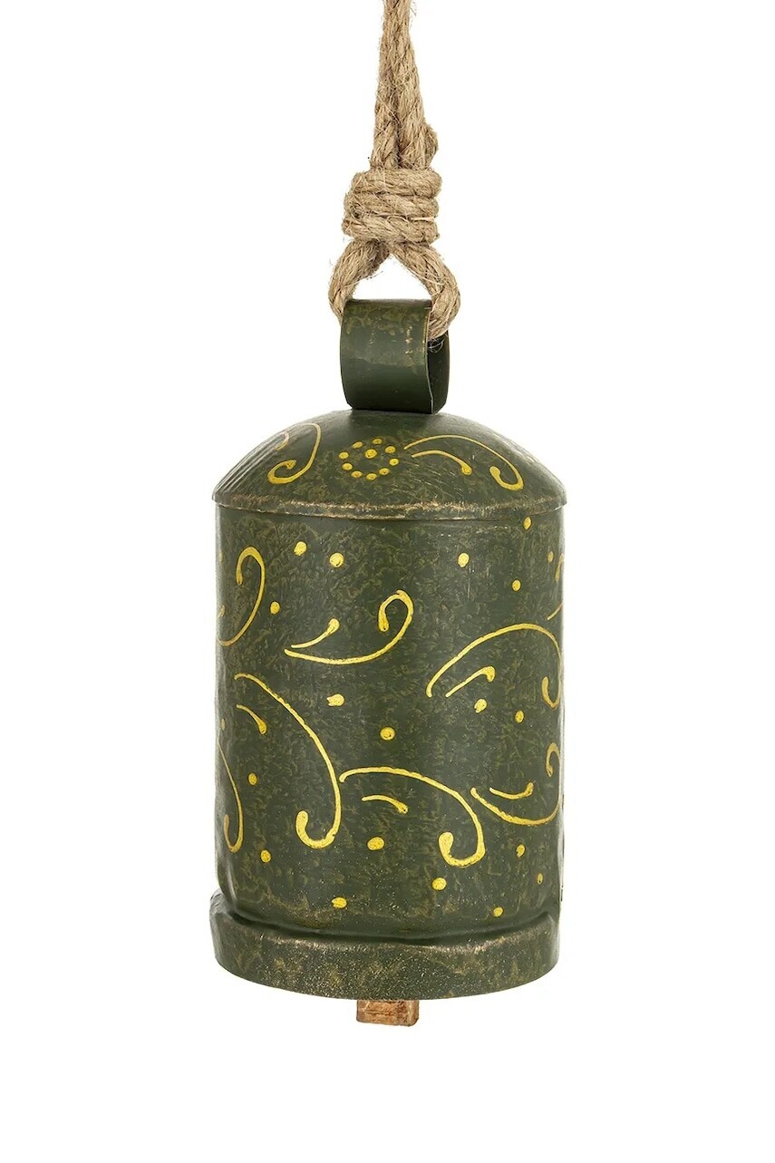 Vianočný zvonček 18,5 x 10 x 10 cm zelená farba