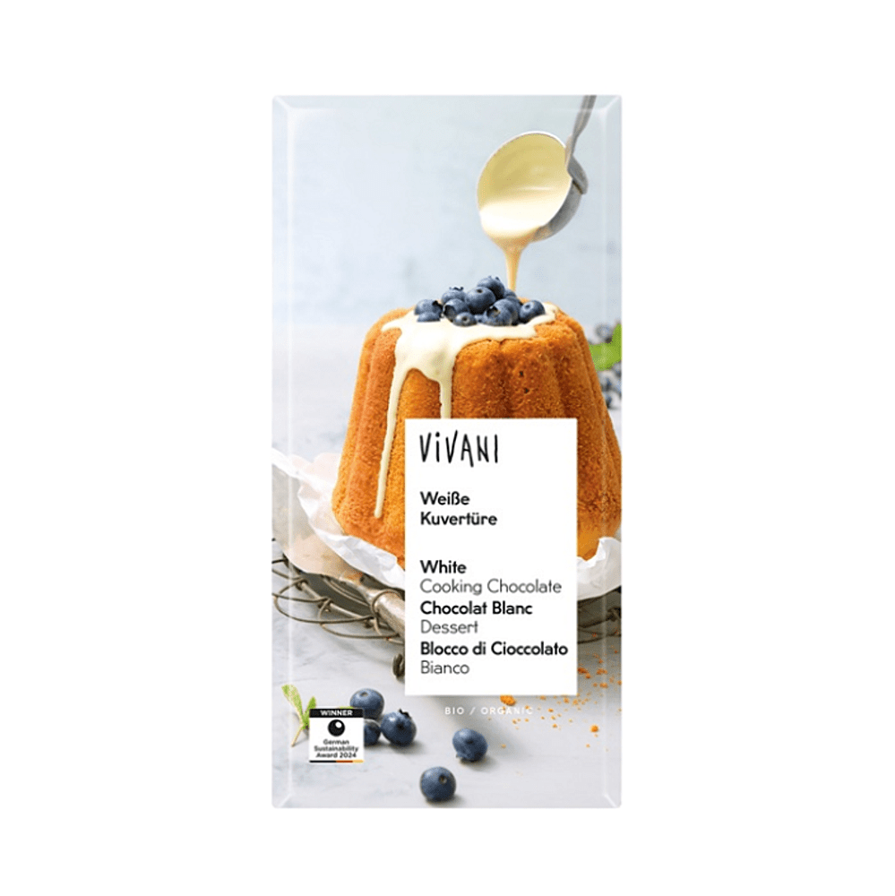 VIVANI Čokoláda biela na varenie BIO 150 g