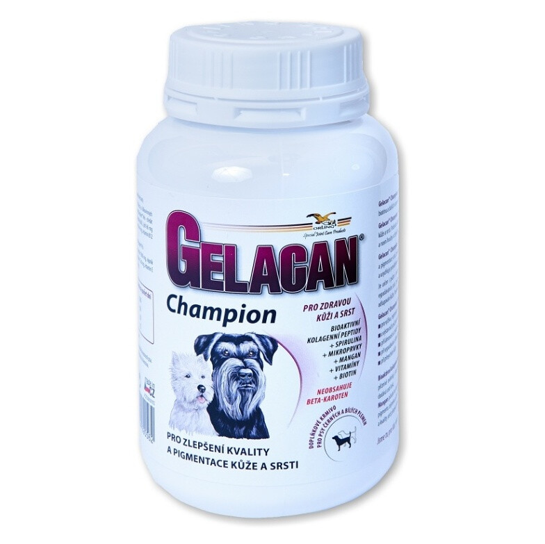 GELACAN Champion pre psov čiernych a bielych plemien 150 g