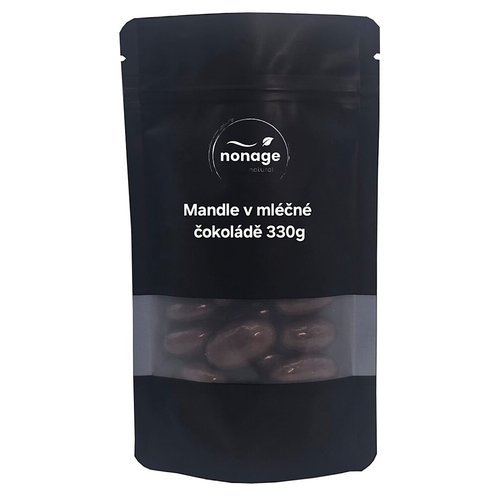NONAGE Mandle v mliečnej čokoláde 330 g