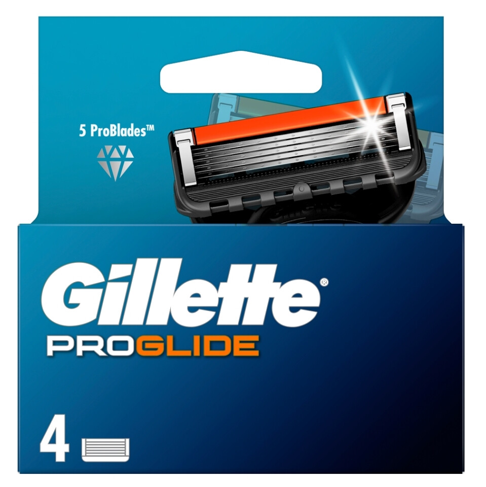 GILLETTE Fusion ProGlide holiace hlavice pre mužov 4 ks