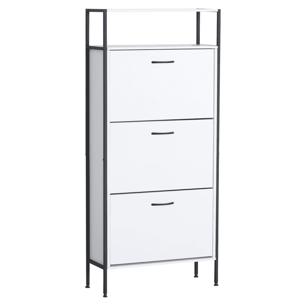 Botník TREDIS, 3 poschodia, biela