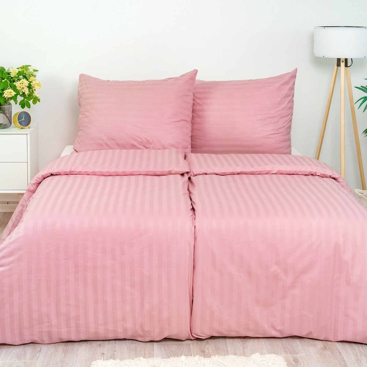 Stanex Obliečky atlas grádl staroružová, 140 x 220 cm, 70 x 90 cm