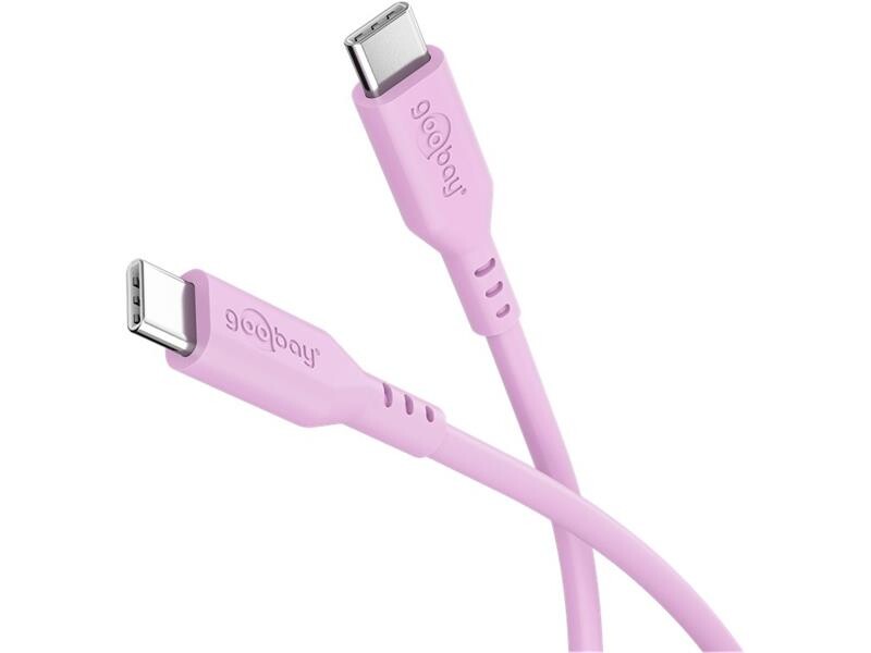 Kábel GOOBAY 77746 USB-C/USB-C 1,5m Pink