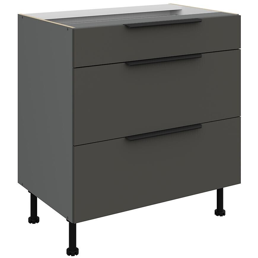 Kuchynská skrinka Aria-Gr/Ant Anti Fingerprint 80d 3s Bb