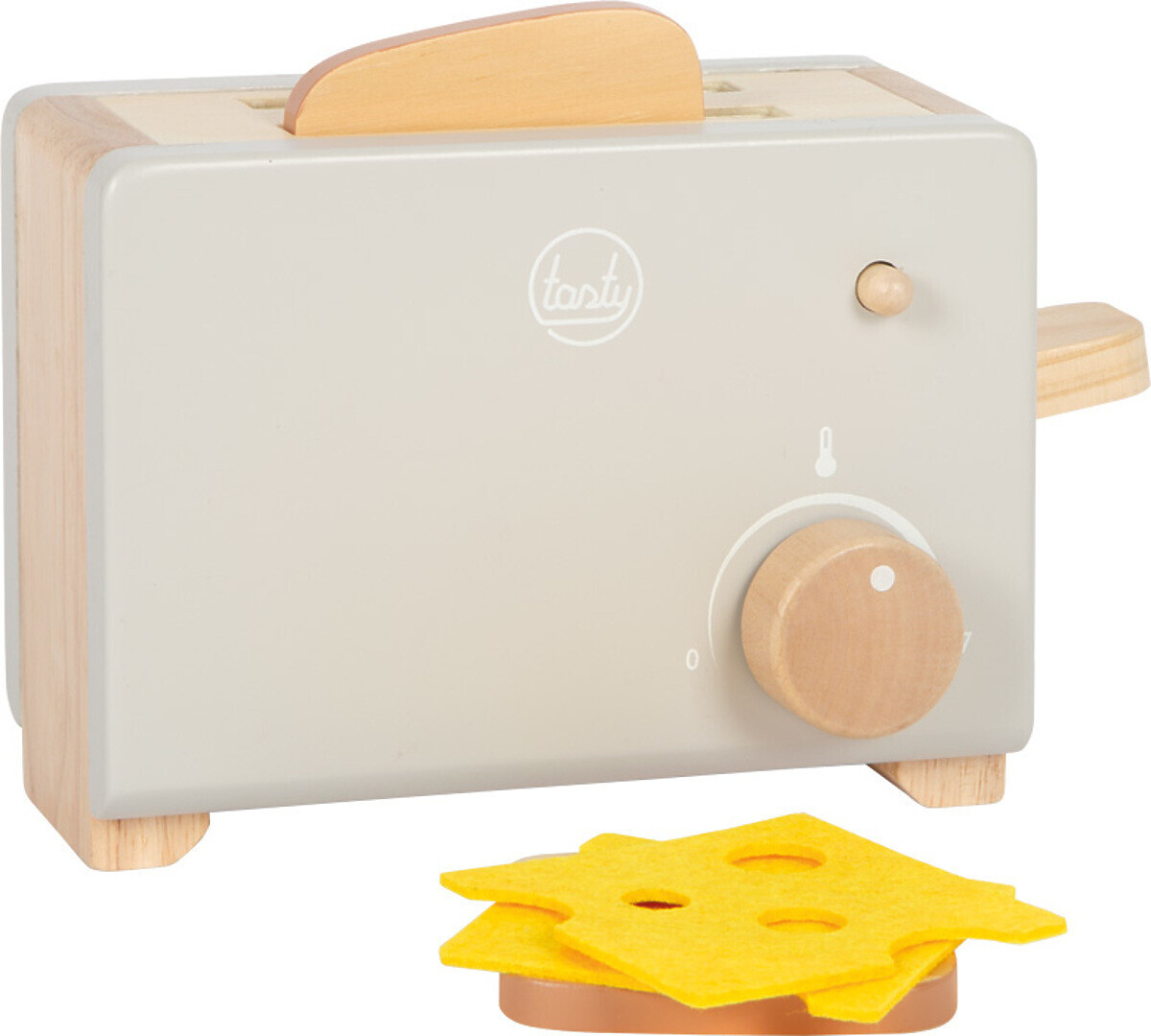 small foot Drevený hriankovač Tasty sivý