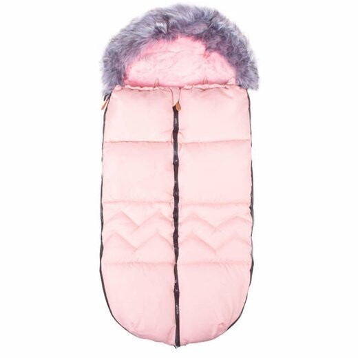 Fusak Luxury Modern s kožušinou 4v1 - 90cm - Ružový