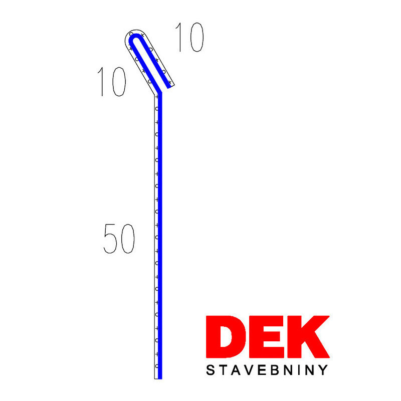 Lišta stenová vyhnutá VIPLANYL PVC r.š. 70 mm