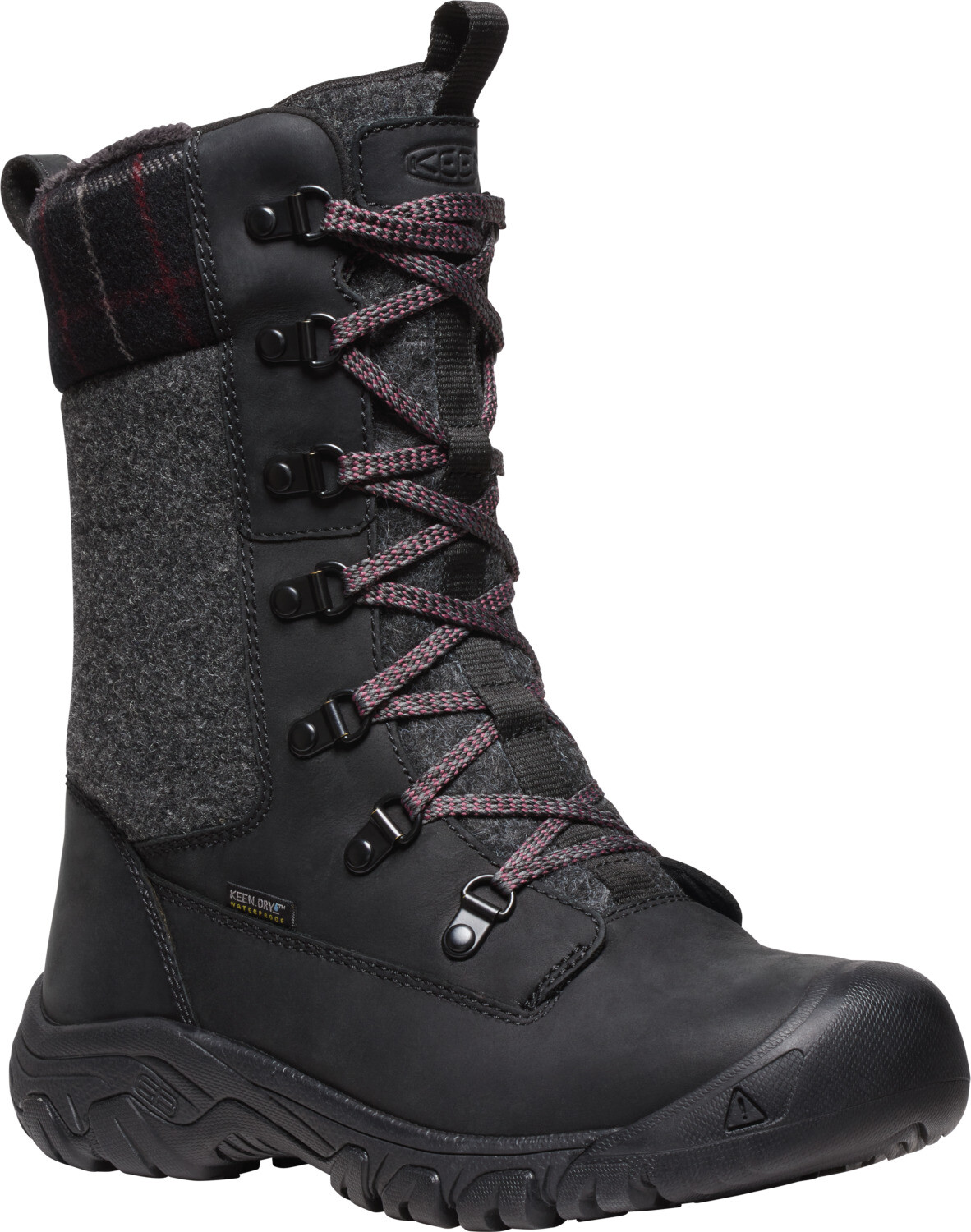 Keen GRETA TALL BOOT WP WOMEN black/black plaid Veľkosť: 37,5 195208221187