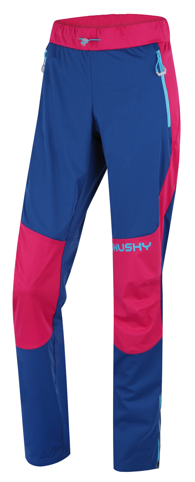 Husky Dámske softshellové nohavice Kala L pink/blue Veľkosť: L