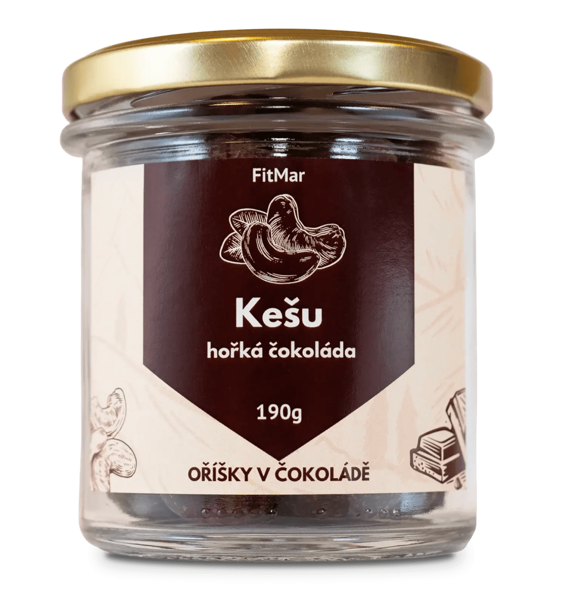 Kešu v horkej čokoláde