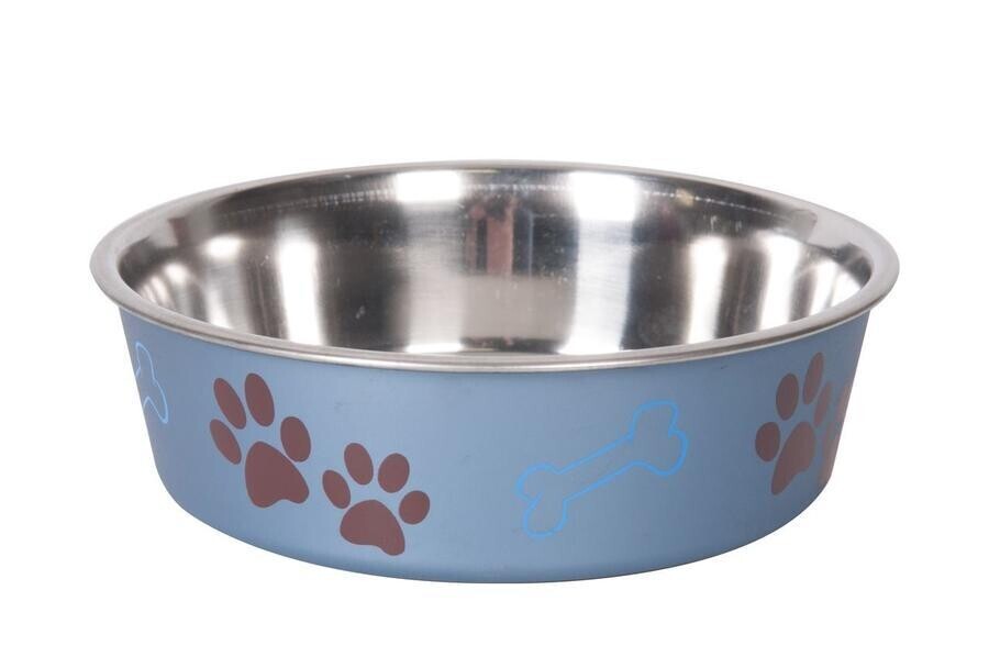 Miska nerezová s plastovým opláštěním metalická modrá 17,5cm 0,8l