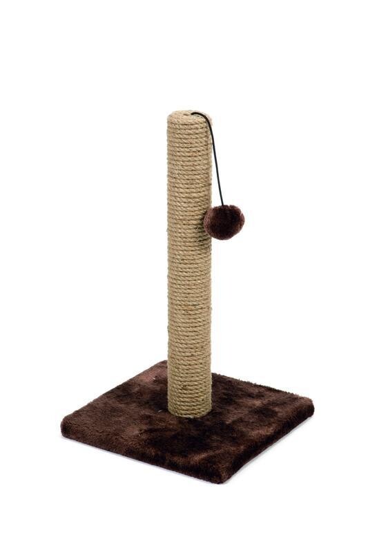 Beeztees Škrabadlo Kali hnědé 25X25X42cm