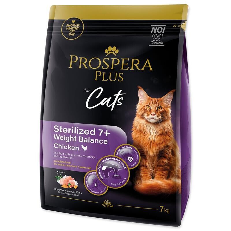Krmivo Prospera Plus Sterilized 7+ Chicken Weight Balance