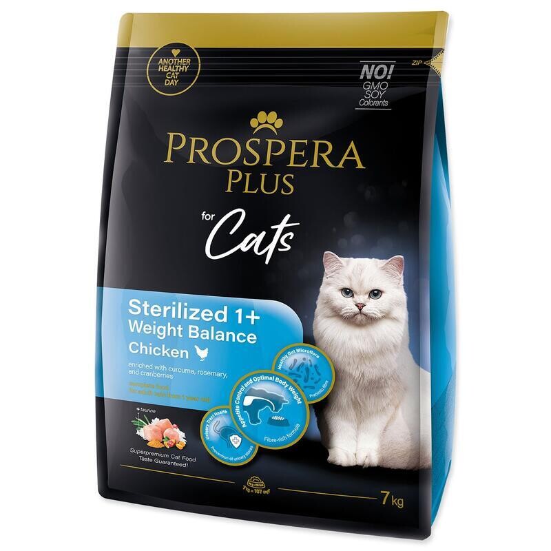 Krmivo Prospera Plus Sterilized 1+ Chicken Weight Balance