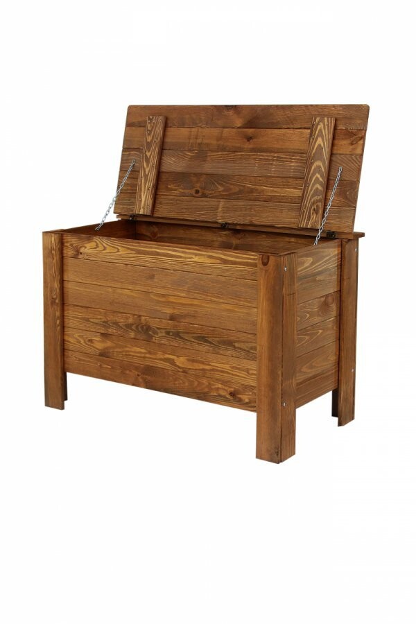 DREVENÁ LAVIČKA S ÚLOŽNÝM PRIESTOROM B-13 Hnedá 52x80x39