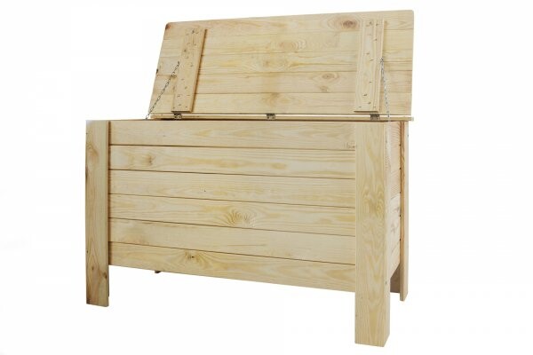 DREVENÁ LAVIČKA S ÚLOŽNÝM PRIESTOROM B-13 surová 52x80x39