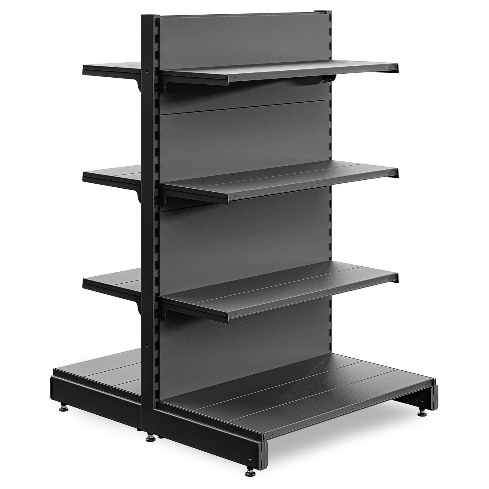 Marbo Regál do predajne obojstranný štartovací 133x83x98 - 4 políc