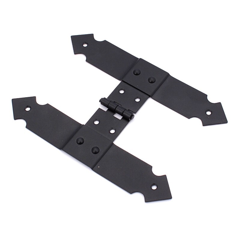 Dekoratívne stredové pánty LGT3 19x13 cm - čierne