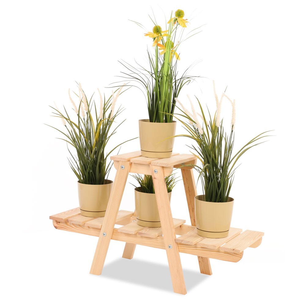 Drevený stojan na kvety RKA 45x74x25 cm - borovica