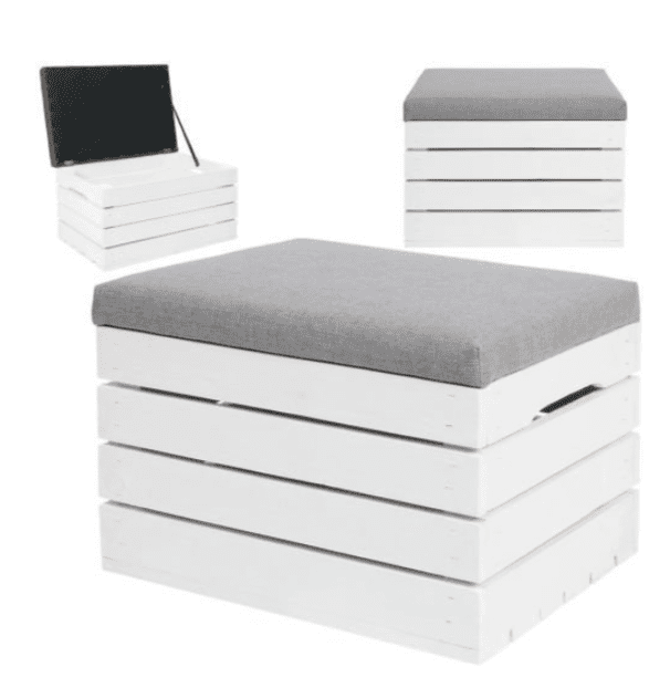 Taburet s úložným priestorom