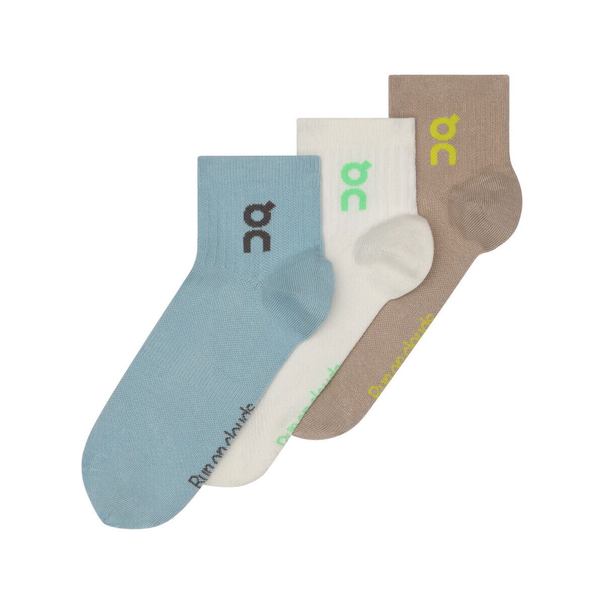 Ponožky On Logo Sock Mid 3-pack-46