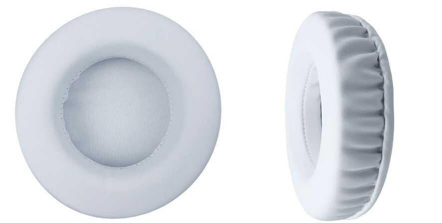 Náhradné náušníky pre slúchadlá Skullcandy Grind - Biele, kožené