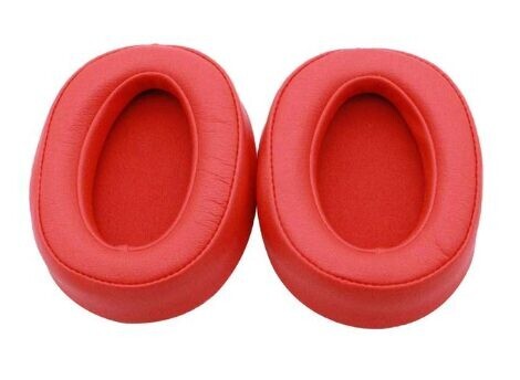 Náhradné náušníky pre slúchadlá Sony MDR-100ABN, WH-H900N - Červené, kožené