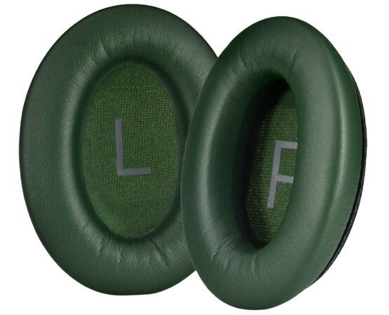 Náhradné náušníky pre slúchadlá Bose QuietComfort 45 - Zelené, kožené