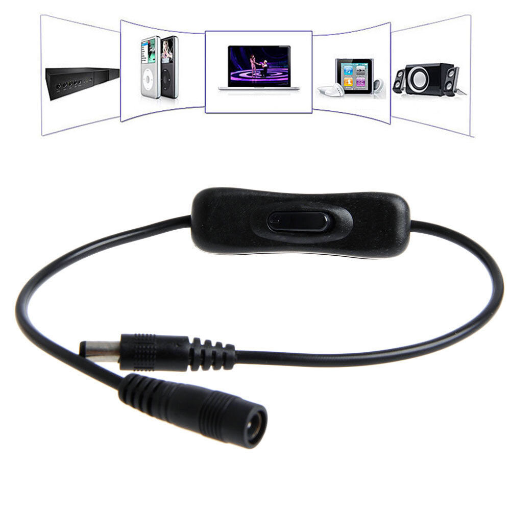 Kábel s vypínačom a Jackom - 5,5 x 2,1 mm