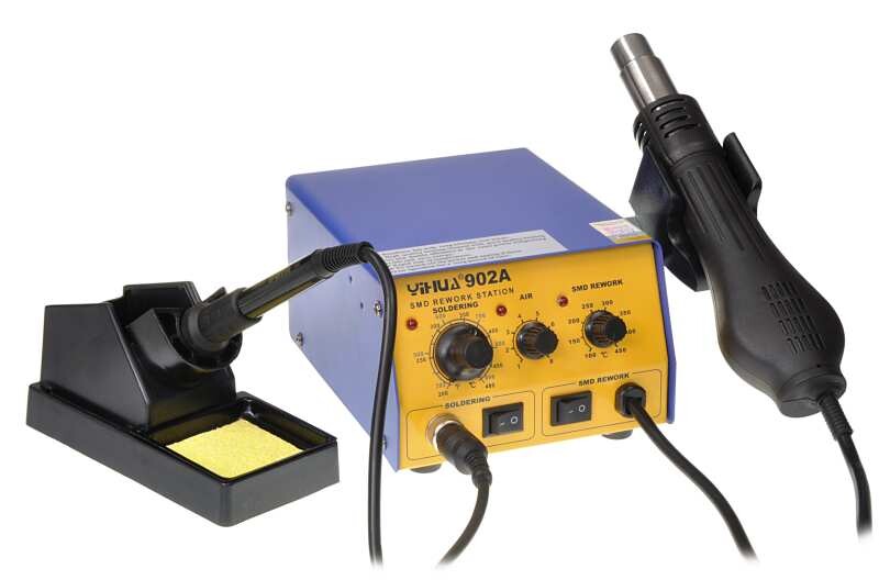 Spájkovacia stanica s teplovzduchom + mikrospájkovačka 700W 100 - 480°C