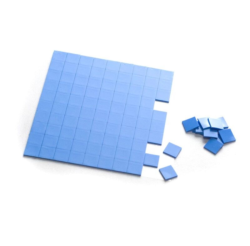 Teplovodivá silikónová obojstranne lepiaca podložka - 100 x 100 x 3 mm