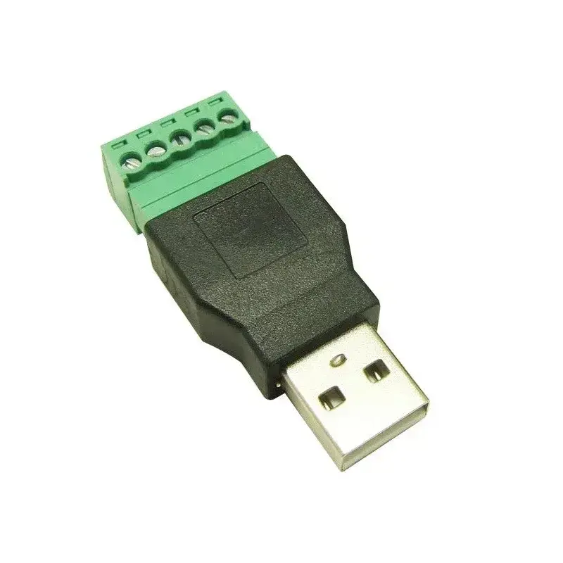 Konektor USB 2.0, samec, skrutkovací