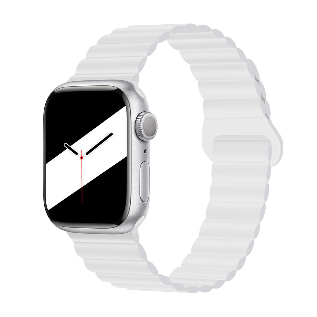 Štýlový remienok s magnetom na Apple Watch - Biely Veľkosť: 38/40/41/42mm, Farba: Biela