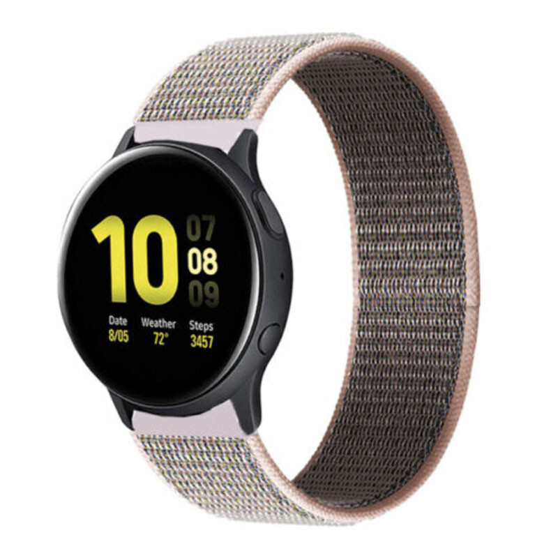 Nylonový remienok na smart hodinky 20mm Veľkosť: 20mm, Farba: Pink Sand