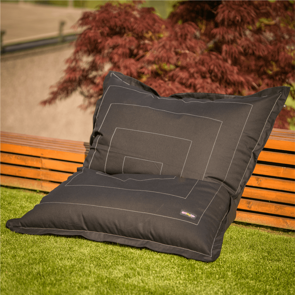 vonkajšie sedací vak BADYL - 140x180, látka, sivá